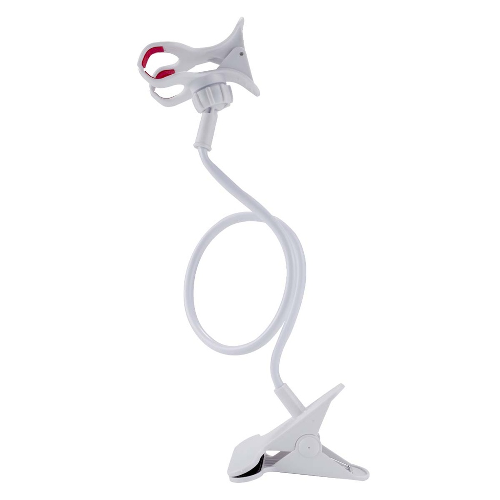 Soporte Flex C/ Pinza P/ Escritorio Blanco