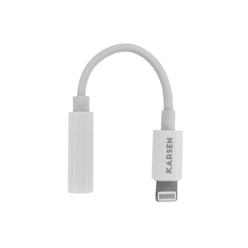 Adaptador Iphone a 3.5 Hembra Blanco