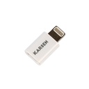 Adaptador Micro Usb a Iphone Blanco
