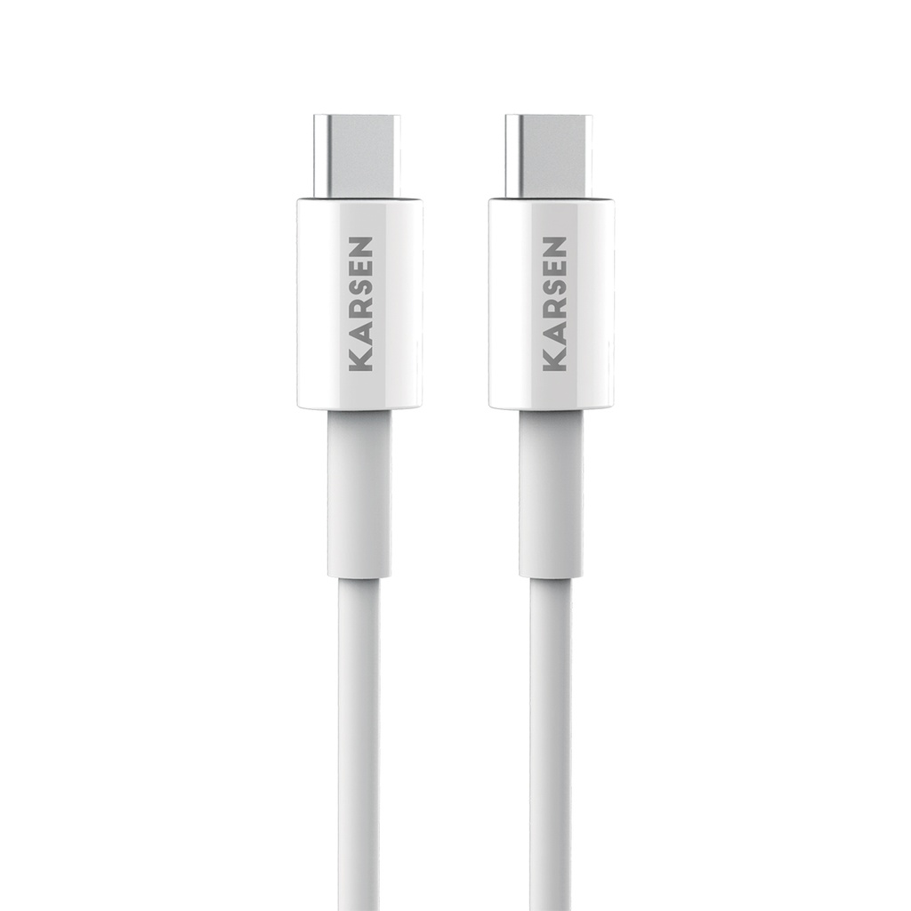Cable datos C-301 1m Tipo C a Tipo C Blanco