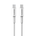 Cable datos C-301 1m Tipo C a Tipo C Blanco