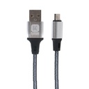 Cable datos C-203 1m Micro Usb Plateado