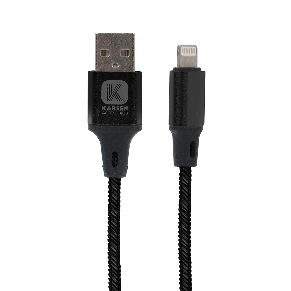 Cable datos C-203 1m Iphone Negro
