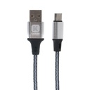 Cable datos C-203 1m Tipo C Plateado