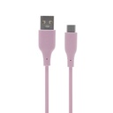 Cable datos C-103 1m Tipo C Rosa
