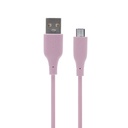Cable datos C-103 1m Micro Usb Rosa