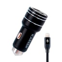 Cargador 12v Estruendo 3.1 Iphone Negro