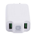 Cargador 220v 3150 3.1 Iphone Blanco