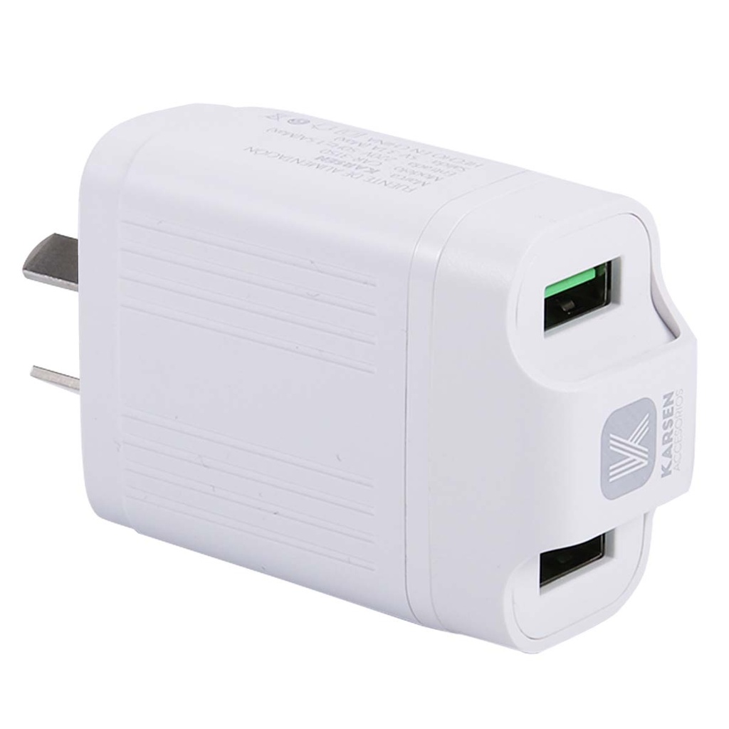Cargador 220v 3150 3.1 Iphone Blanco