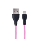 Cable datos C-102 1m Micro Usb Rosa