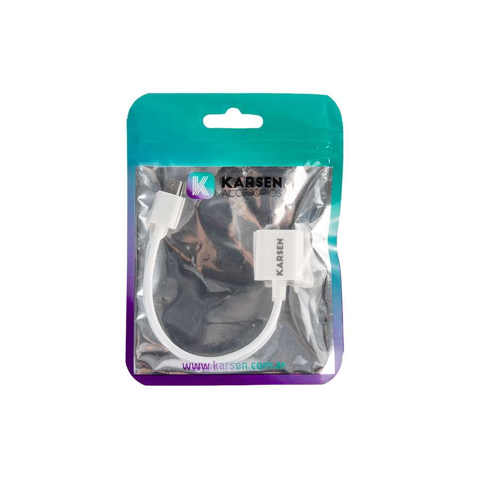 Adaptador Otg Micro Usb Blanco