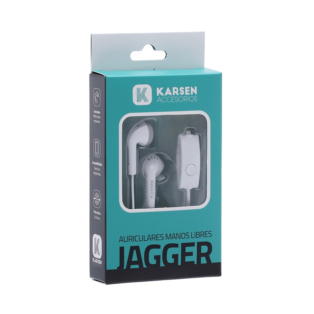 Auricular In Ear Jagger Blanco