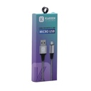 Cable datos C-203 1m Micro Usb Plateado