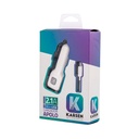 Cargador 12v Apolo 2.1 Micro Usb Blanco