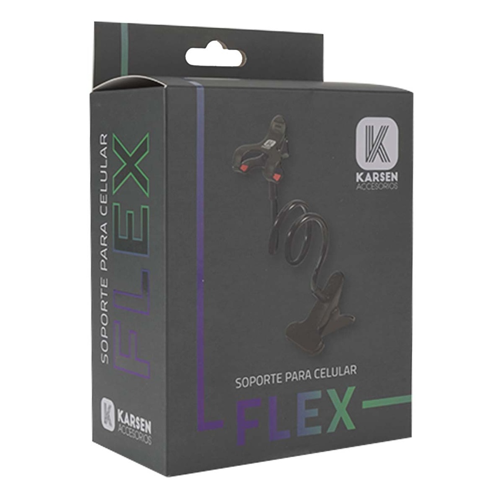 Soporte Flex C/ Pinza P/ Escritorio Blanco