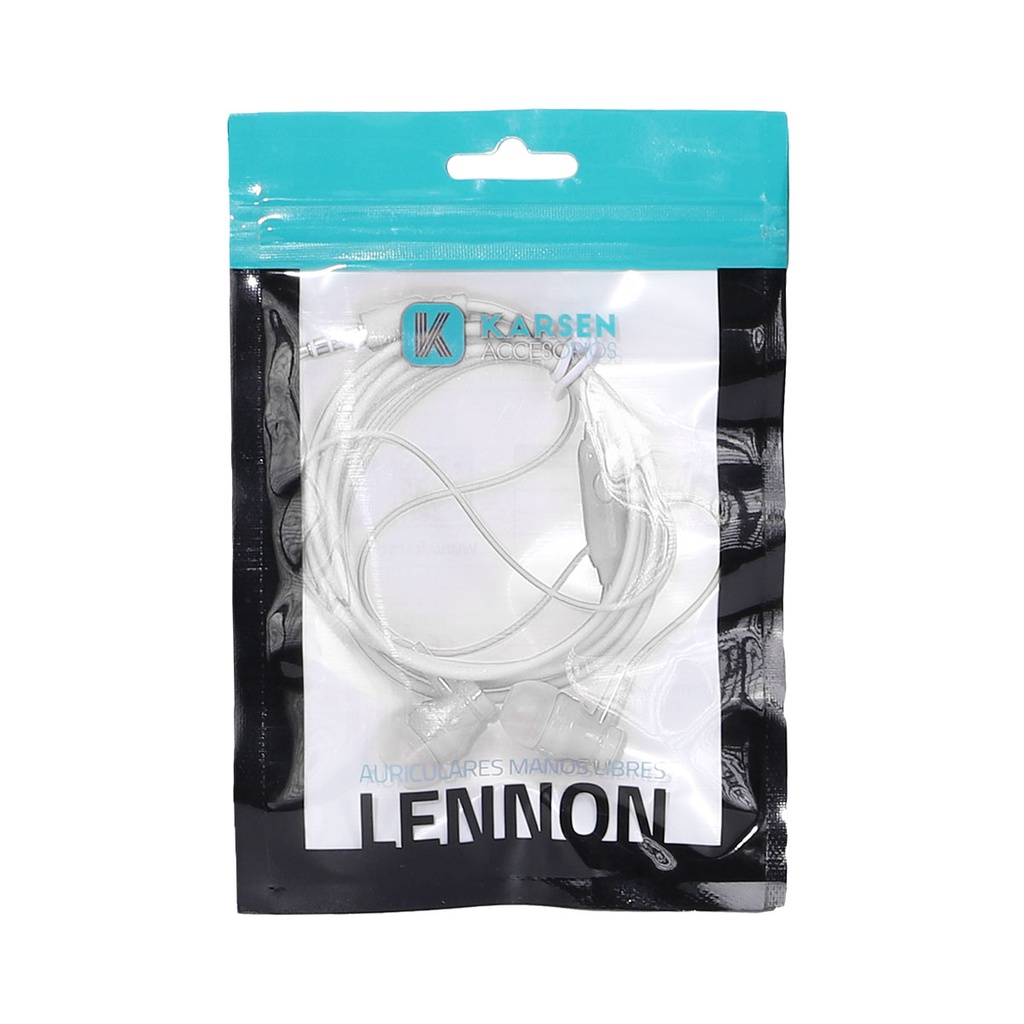Auricular In Ear Lennon Blanco