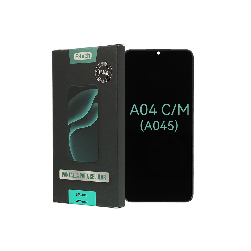 MODULO SAMSUNG A04 C/ MARCO CALIDAD BLACK - R-TECH