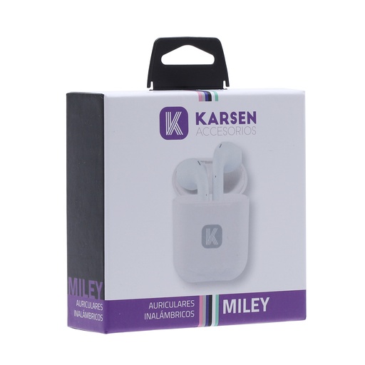 [1017] Auricular BT In Ear Miley Blanco