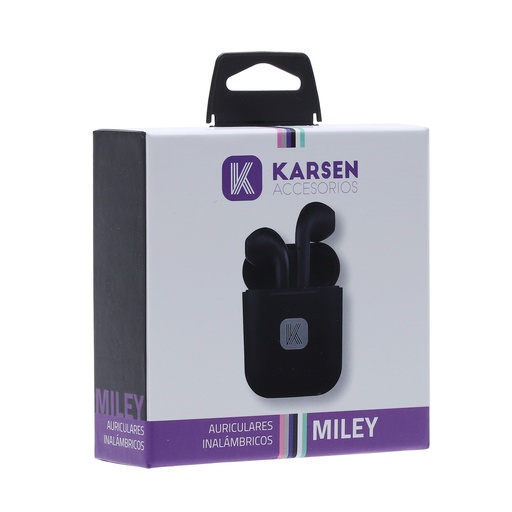 [1019] Auricular BT In Ear Miley Negro