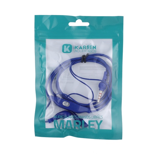 [1044] Auricular In Ear Marley Azul