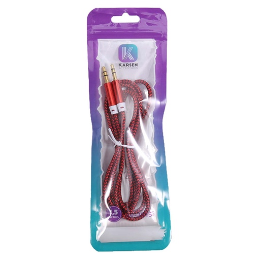 [1053] Cable Av 3515 1.5m 3.5 a 3.5 Rojo