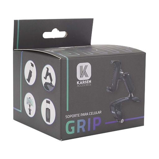 [1291] Soporte Grip C/ Pinza P/ Tablero Negro
