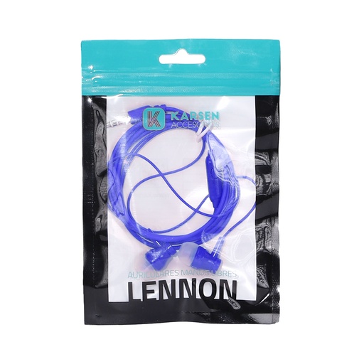 [1331] Auricular In Ear Lennon Azul
