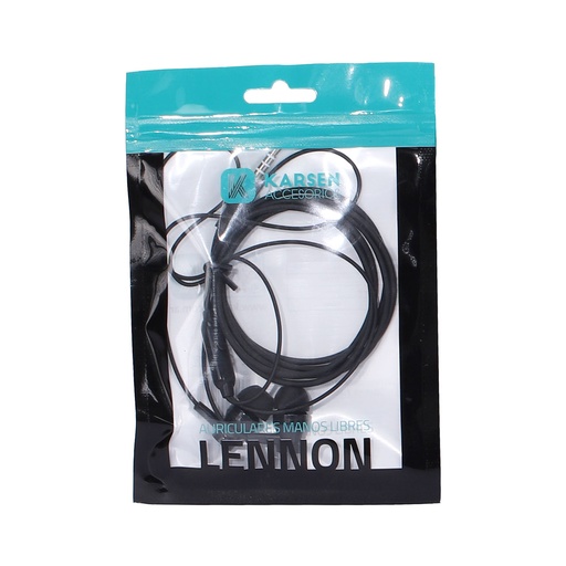 [1333] Auricular In Ear Lennon Negro