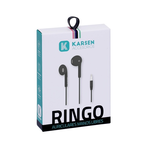 [1340] Auricular Ear Buds Ringo Negro