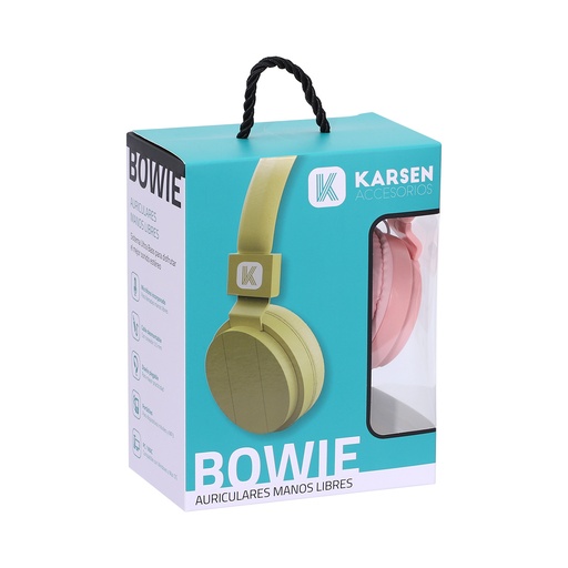 [1362] Auricular Vincha Bowie Rosa
