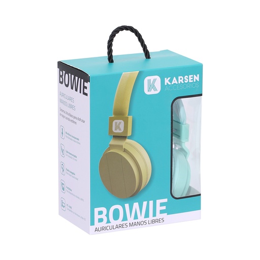 [1363] Auricular Vincha Bowie Verde