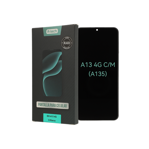 [RT0027] MODULO SAMSUNG A13 4G C/ MARCO CALIDAD BLACK - R-TECH