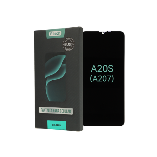 [RT0032] MODULO SAMSUNG A20S CALIDAD BLACK - R-TECH