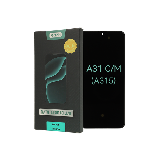 [RT0039] MODULO SAMSUNG A31 C/ MARCO CALIDAD GOLD - R-TECH